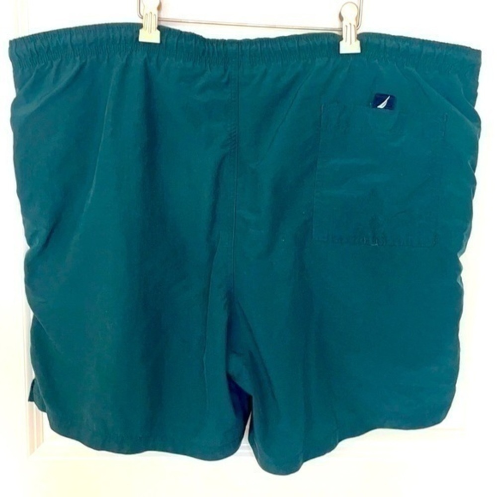 NAUTICA | Men’s Dark Green Swim Trunks with Mesh Lining Size Large